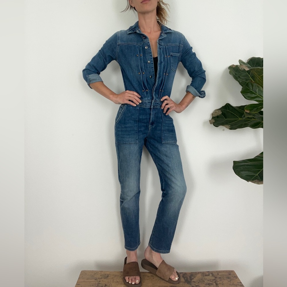 Zara Z1975 Denim Jumpsuit
